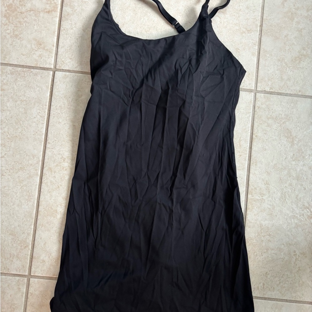 Athletic Dresses with Adjustable Strap with build in shorts with pockets